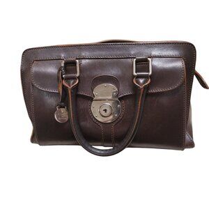 Dooney & Bourke Vintage Destressed Brown Leather Handbag